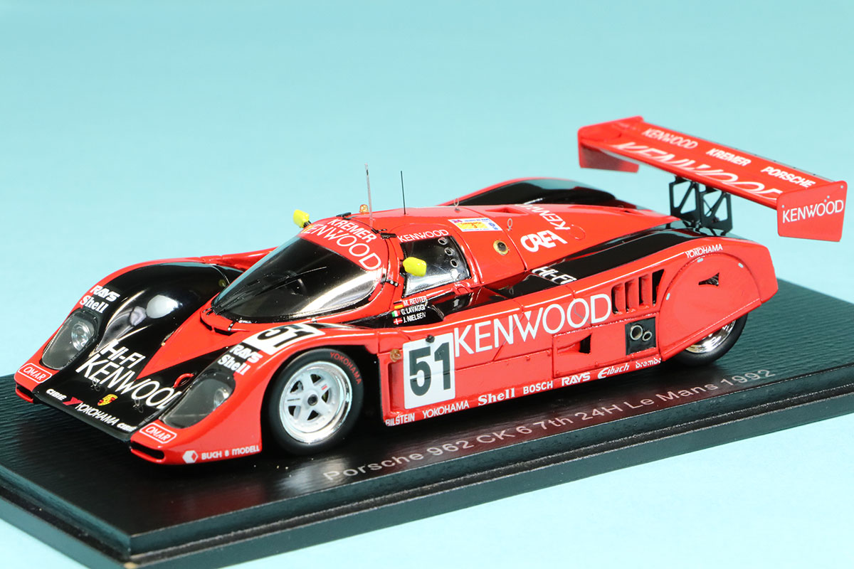 スパーク 1/43 ポルシェ 962CK ケンウッド ルマン 1992 No.51　S9891