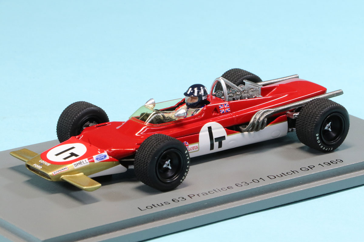 スパーク 1/43 ロータス 63 オランダGP 1969 プラクティス No.1T　S6350