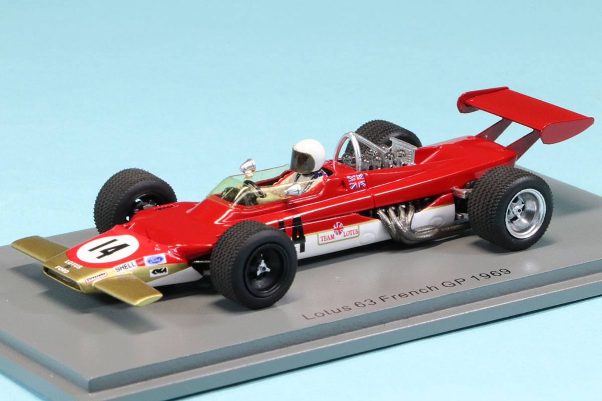 スパーク 1/43 ロータス 63 フランスGP 1969 J.マイルズ　S6352