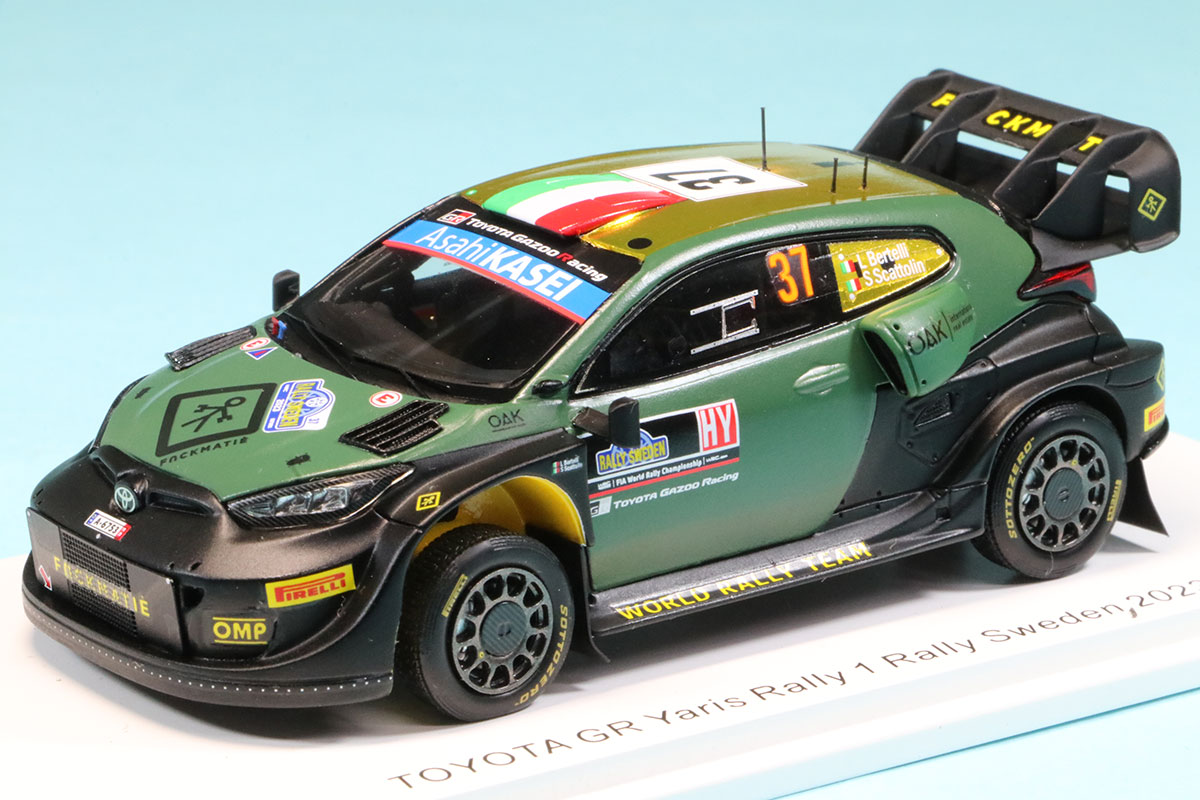 スパーク 1/43 トヨタ GR ヤリス WRC スウェーデン No.37 R.ベルテッリ　S6730