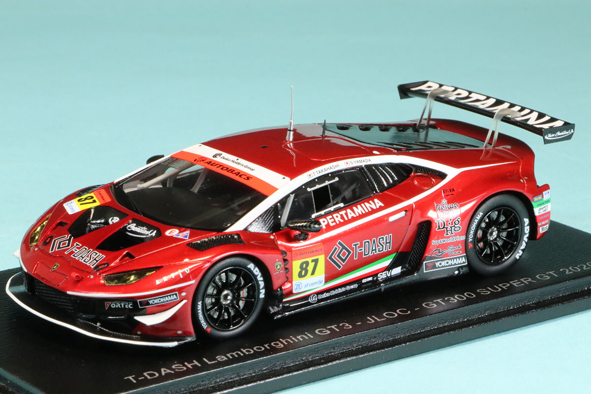 スパーク 1/43 T-ダッシュ ランボルギーニ　ウラカン GT3 スーパーGT GT300 2020 No.87 元嶋佑弥/デニス・リンド　SGT008