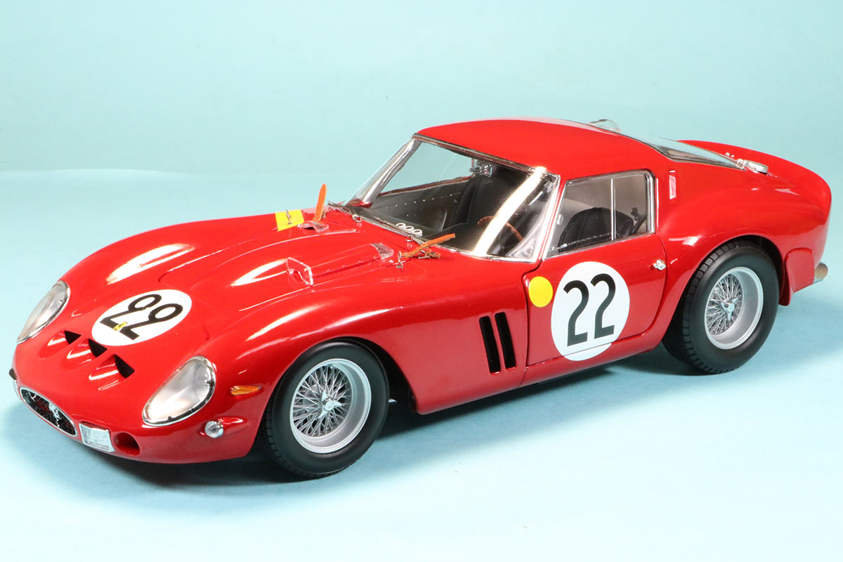 京商 1/18 フェラーリ 250GTO 1962 ルマン No.22 フル開閉　KS08438B