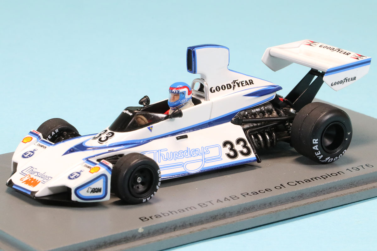 spark、スパーク1/43　ブラバムBT44 Spark S4345 Brabham BT44 #8 Winner Brazil GP 1975 - Carlos