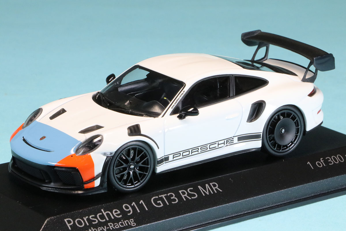 特注ミニチャンプス 1/43 ポルシェ 911 GT3 RS マンタイレーシング ホワイト　MR9114306