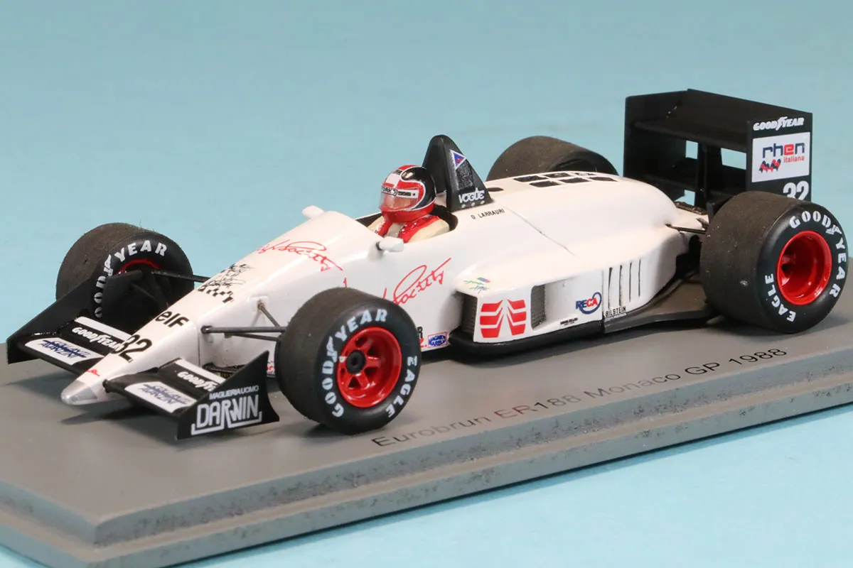スパーク 1/43 ユーロブルン ER188 モナコGP 1988 O.ララウリ S7207