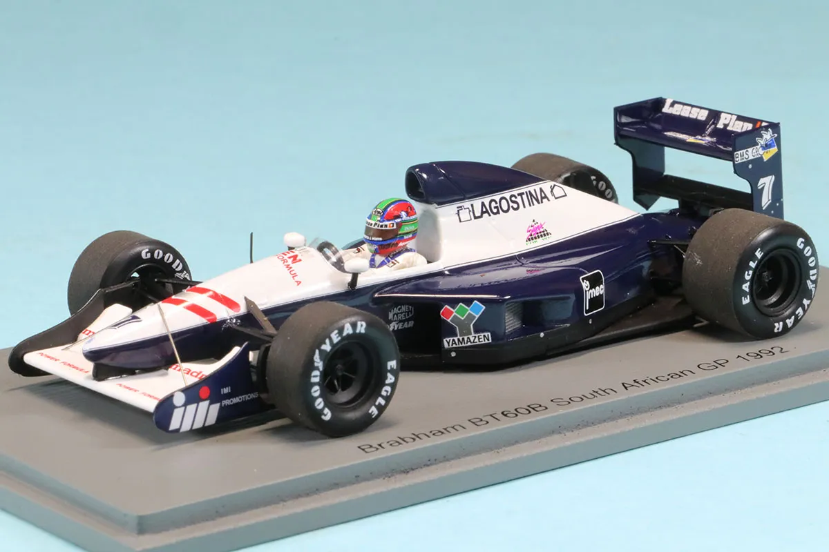 スパーク 1/43 ブラバム BT60B 南アフリカGP 1992 E.ポール