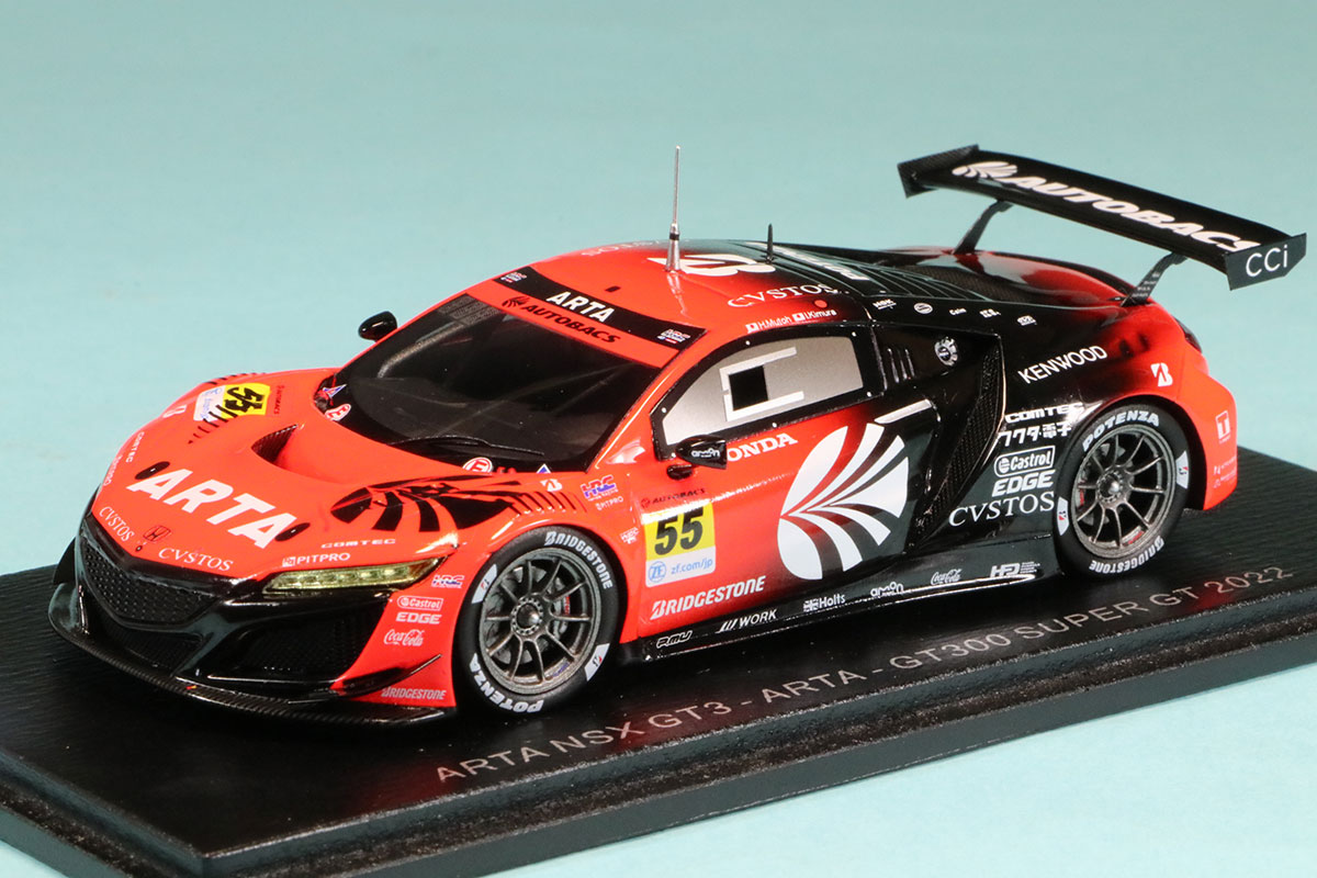 スパーク 1/43 ARTA ホンダ NSX GT3 スーパーGT GT300 2022 No.55 武藤英紀/木村偉織　SGT042