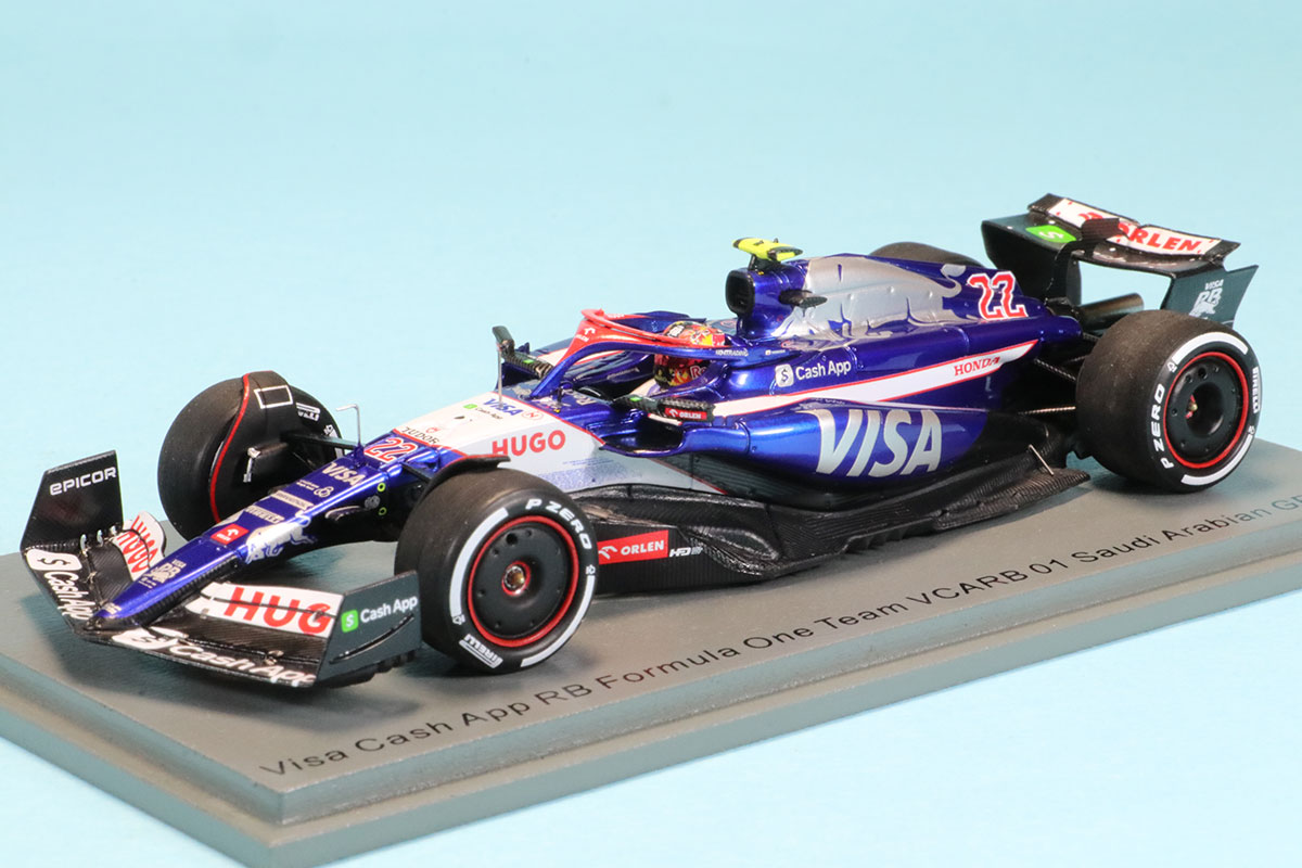 スパーク 1/43 ビザ RB VCARB01 サウジアラビアGP 2024 角田裕毅