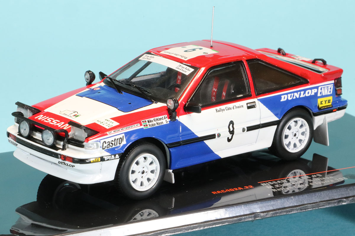 イクソ 1/43 ニッサン 200SX コートジボワール ラリー 1987 No.9　RAC402A