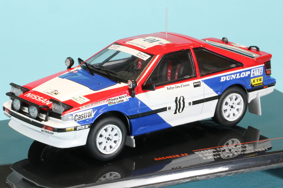 イクソ 1/43 ニッサン 200SX コートジボワール ラリー 1987 No.10　RAC402B