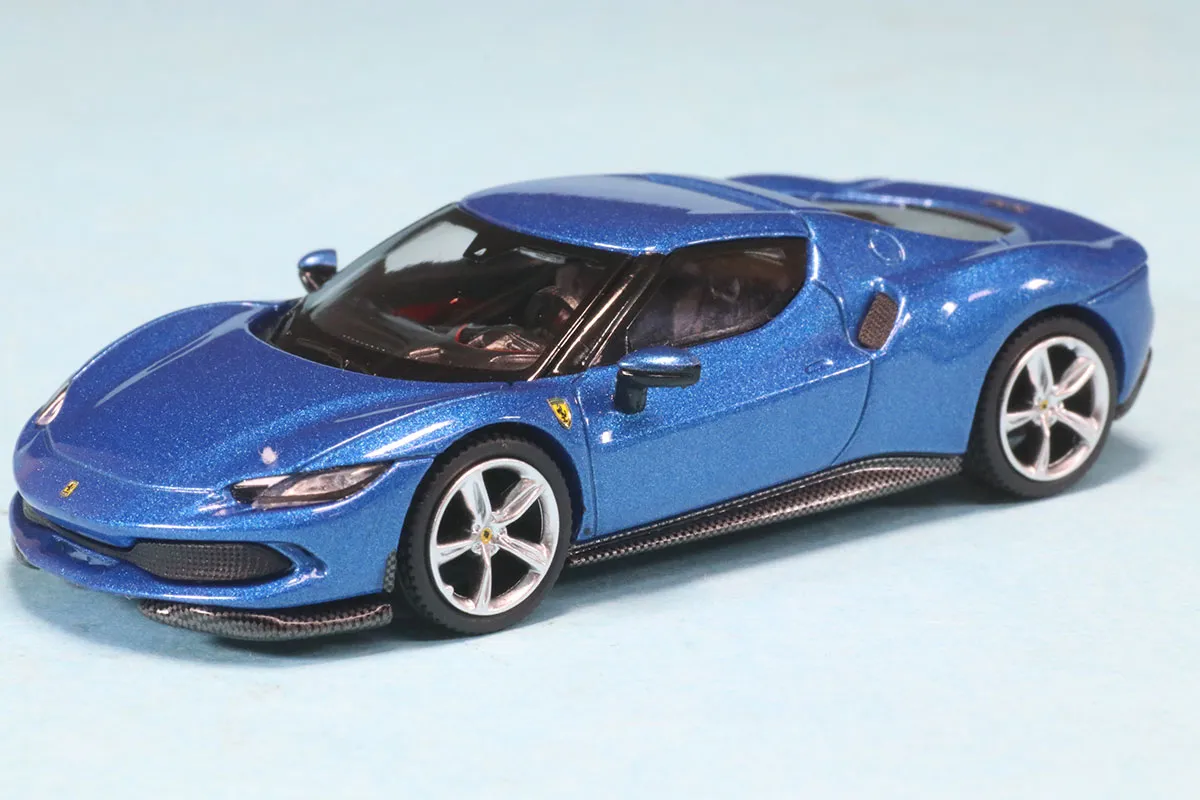 Amazon | BBR 1/64 フェラーリ 296 GTB ブルーコルサ 完成品