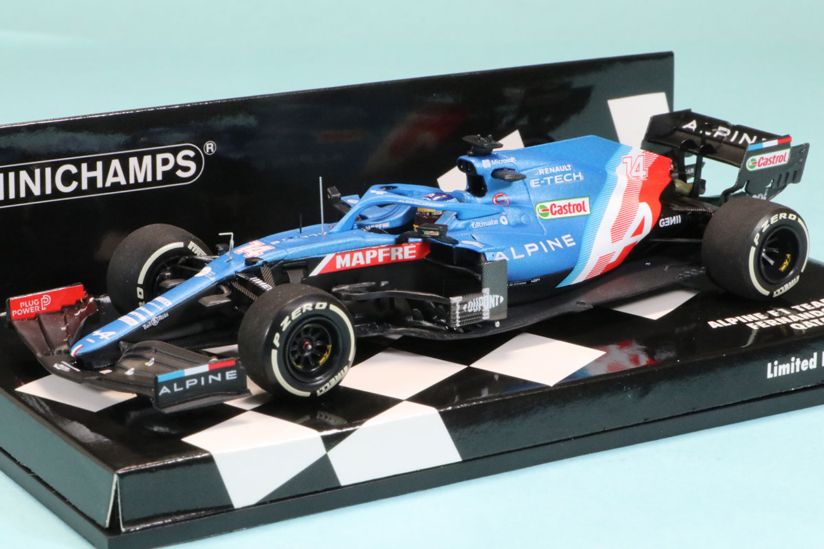 ミニチャンプス 1/43 アルピーヌ F1チーム A521 カタールGP 2021 F.アロンソ　417212114