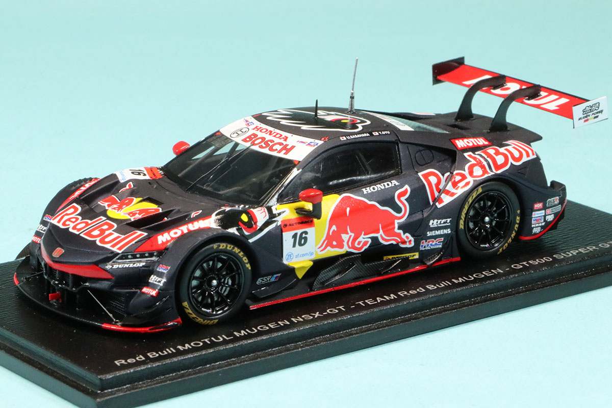 スパーク 1/43 レッドブル モチュール ムゲン ホンダ NSX-GT スーパーGT 2022　GT500 No.16 笹原右京/大湯都史樹　SGT025