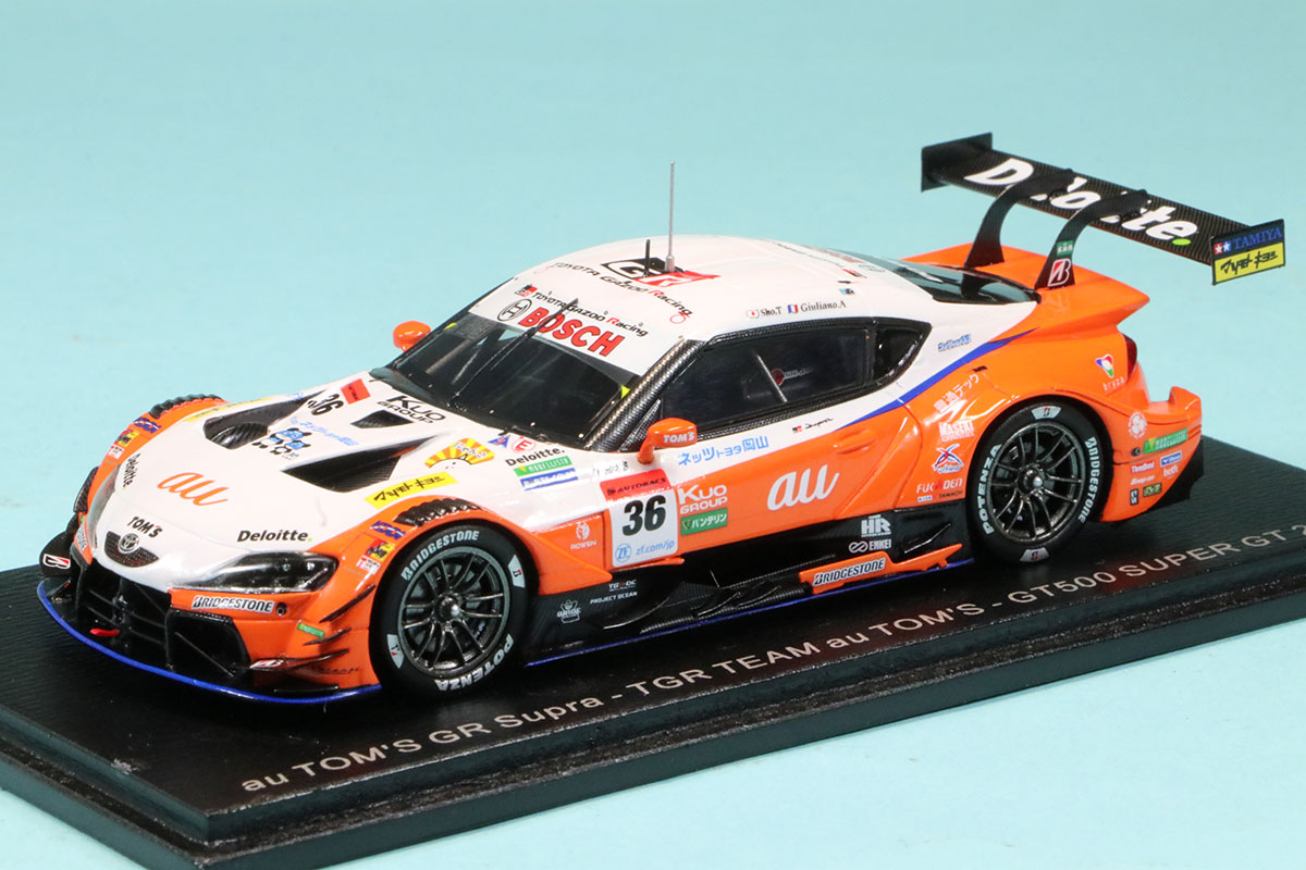 スパーク 1/43 au トムス トヨタ GR スープラ スーパーGT 　2022　GT500 No.36 坪井翔/ジュリアーノ・アレジ　SGT030