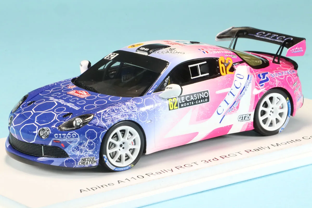 絶版　1/43 スパーク　アルピーヌ　A110 モンテカルロラリー　1971 スパーク 1/43 アルピーヌ A110 ラリー RGT モンテカルロ 2024