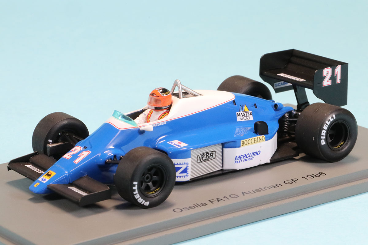 スパーク 1/43 オゼーラ FA1G オーストラリアGP  1986 P.ギンザーニ　S3966