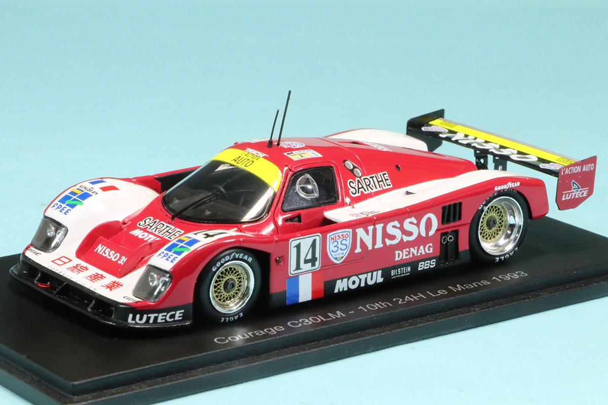 スパーク 1/43 クラージュ C30LM ルマン 1993 No.14 10th　S3662