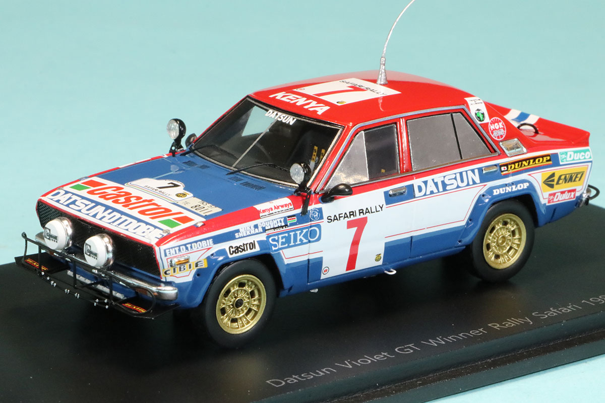 スパーク 1/43 ダットサン バイオレット GT サファリ ラリー 1981 No.7　S7771