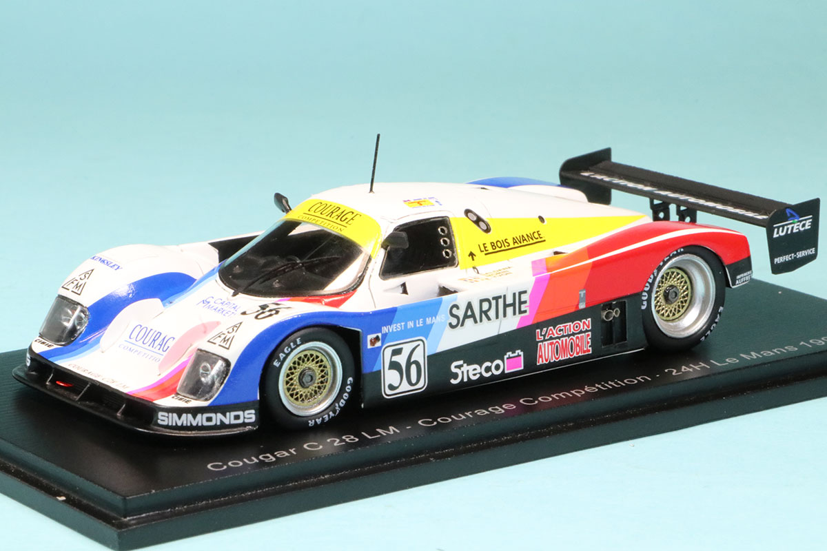 スパーク 1/43 クーガー C28 LM ルマン 24h 1992 No.56 S3542