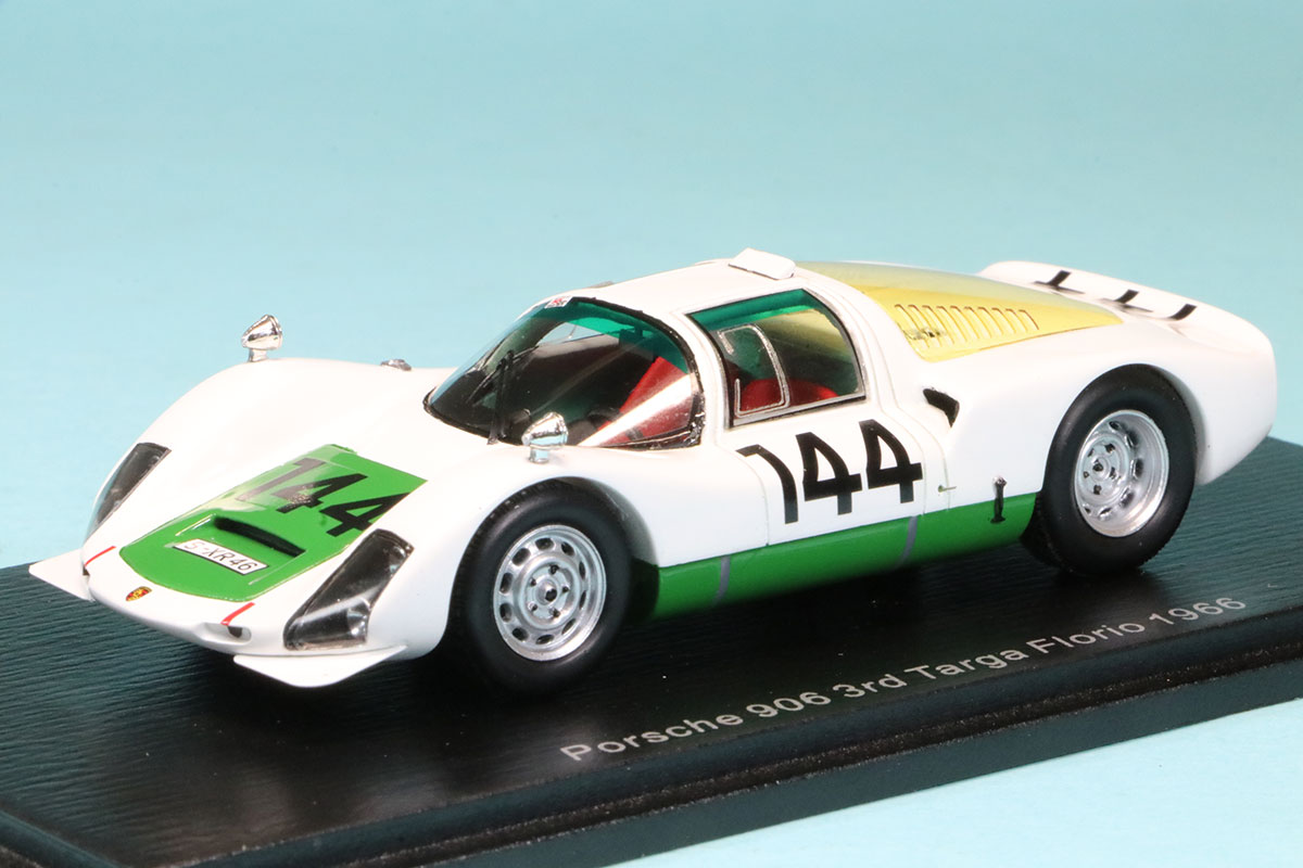 スパーク 1/43 ポルシェ 906 タルガフローリオ 1966 3rd No.144　S9235