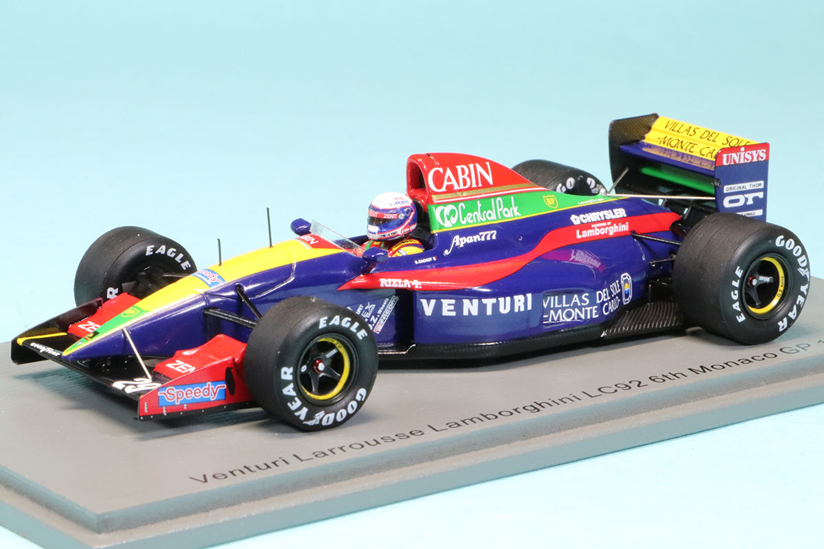 スパーク　spark　1/43 ヴェンチュリ　ラルース　LC92 スパーク 1/43 ベンチュリー ラルース LC92 モナコGP 1992 6th B