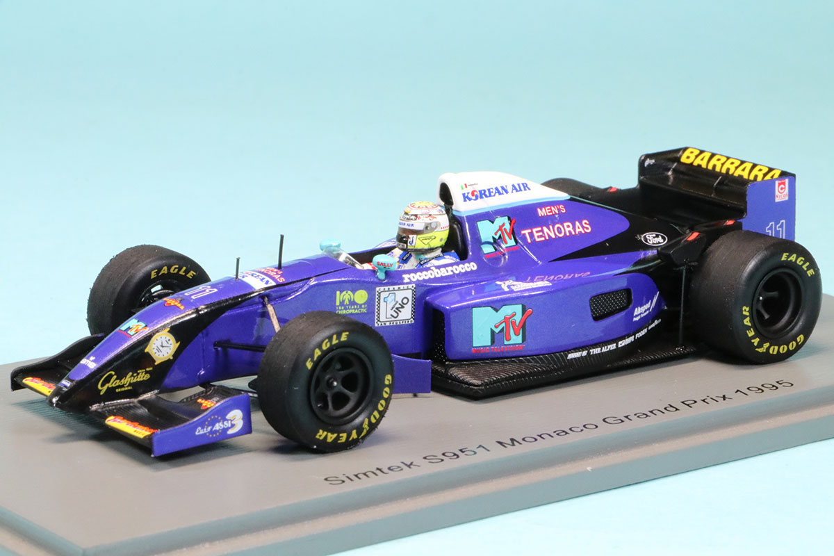 スパーク ミニカー シムテックS951 スパーク 1/43 シムテック S951 モナコGP 1995 D.スキャッタ