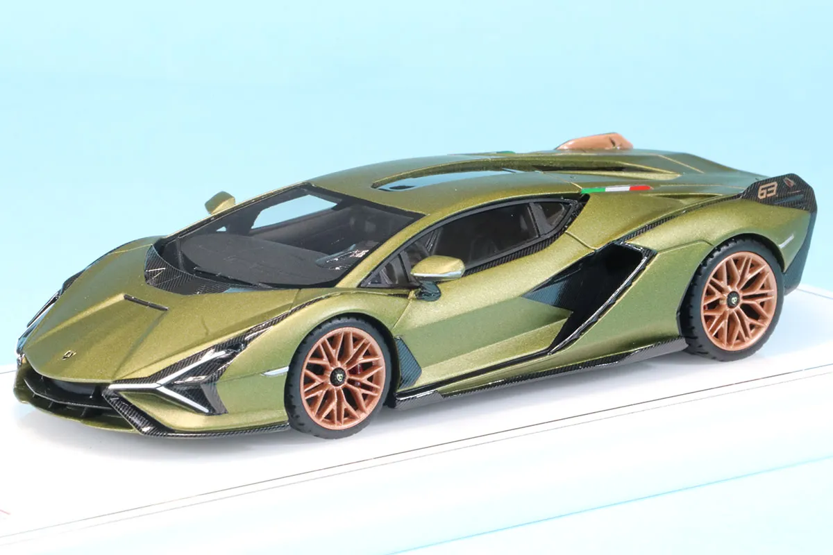 トゥルースケールモデル 1/43 ランボルギーニ ランボルギーニ シアン FKP 37 Verde Gea Matt(マットグリーン)　TSM430829