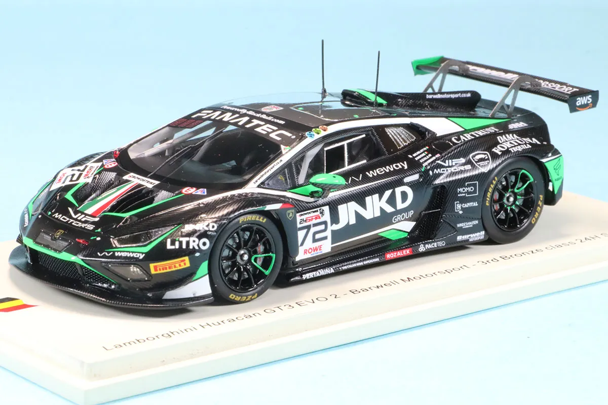 1/43 ランボルギーニ ウラカンGT3 EVO.2 スパ2024 スパーク 1/43 ランボルギーニ ウラカン GT3 EVO 2 No.72 Barwell