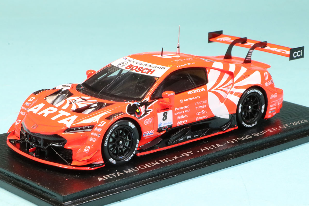 ミニカー SUPERGT ARTA NSX GT スパーク 1/43 ARTA NSX-GT No.8 2022 GT500 スーパーGT 野尻