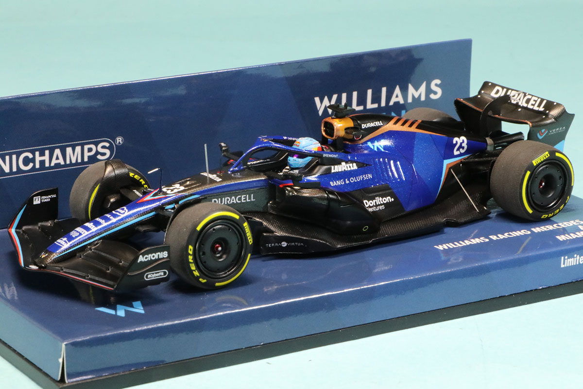 ミニチャンプス 1/43 ウィリアムズ レーシング FW44 マイアミGP 2022 A.アルボン　417220523