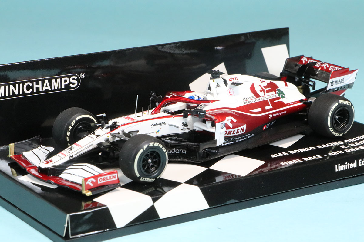 ミニチャンプス 1/43 アルファ ロメオ C41 アブダビGP 2021 K.ライコネン "引退レース"　417212307