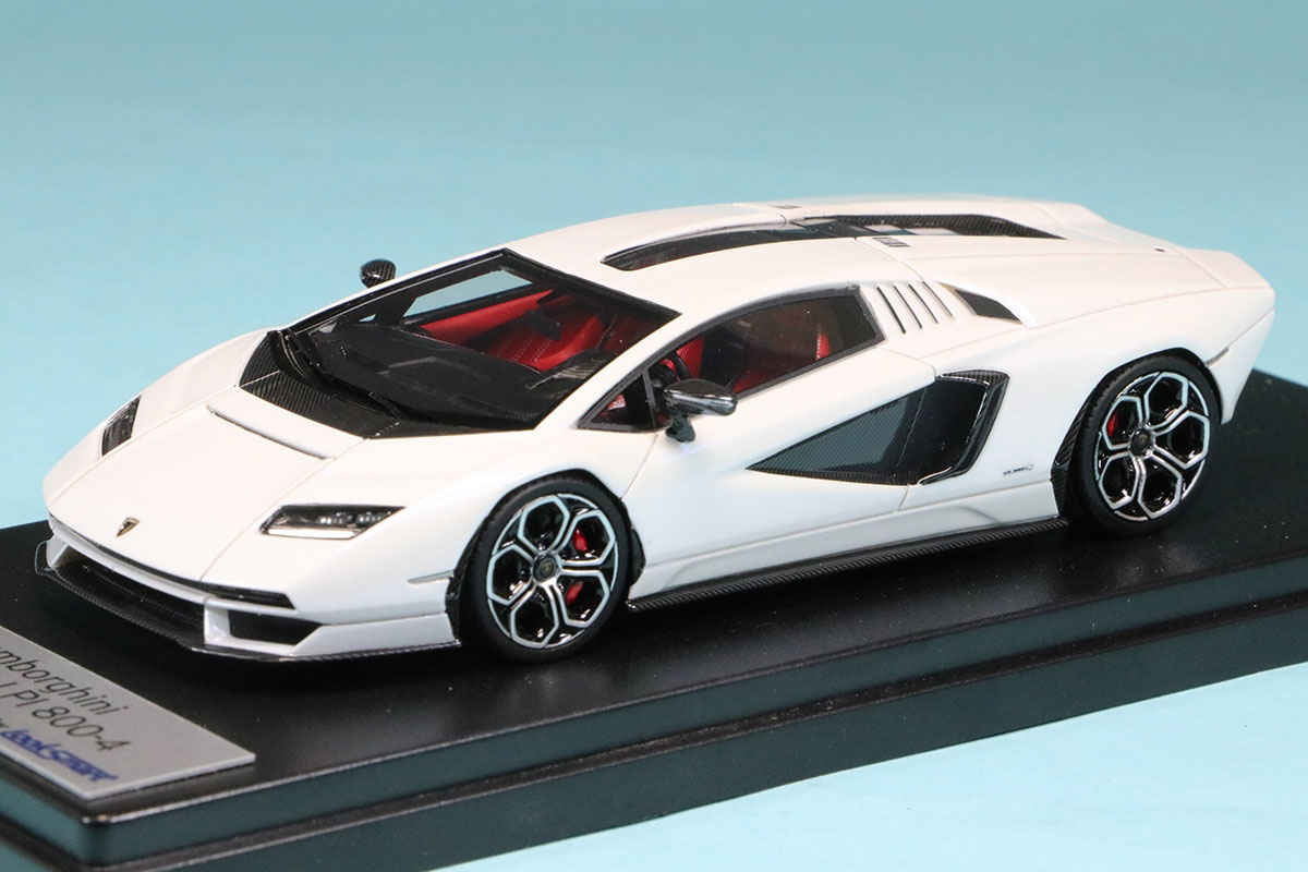 ルックスマート 1/43 ランボルギーニ カウンタック LPI 800-4 2021 サイドリアルホワイト　LS529A
