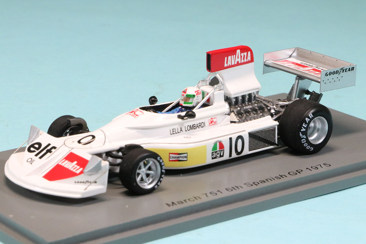 スパーク 1/43 マーチ 751 スペインGP 1975 6th L.ロンバルディ S5376