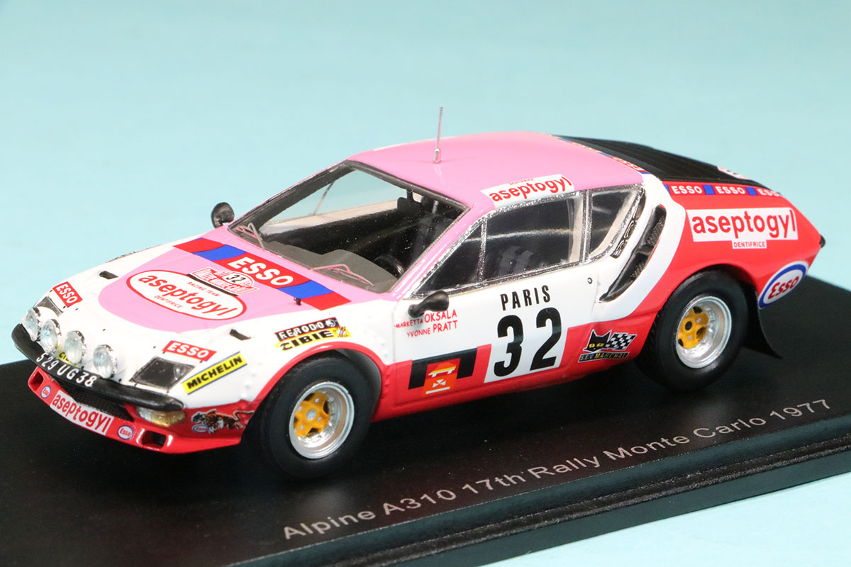 スパーク 1/43 アルピーヌ A310 モンテカルロラリー 1977 No.32