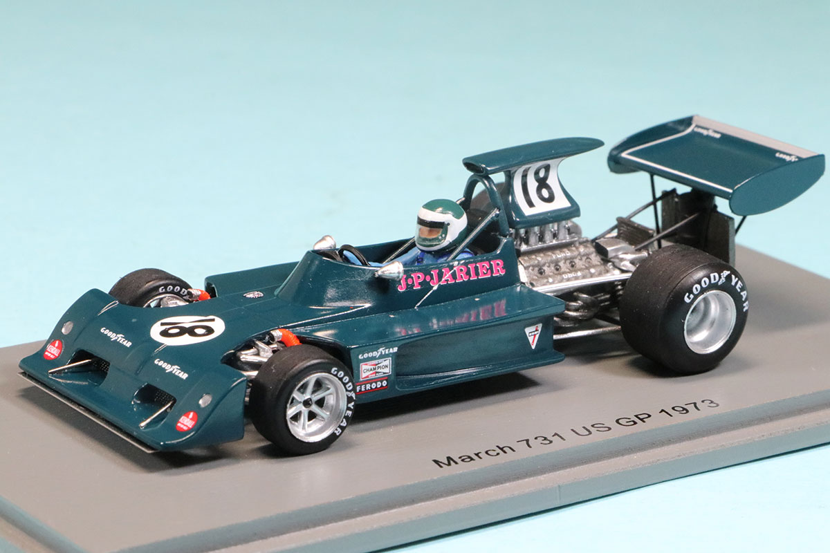 スパーク 1/43 マーチ 731 U.S.GP 1973 J.P.ジャリエ　S7267 デカール加工品 