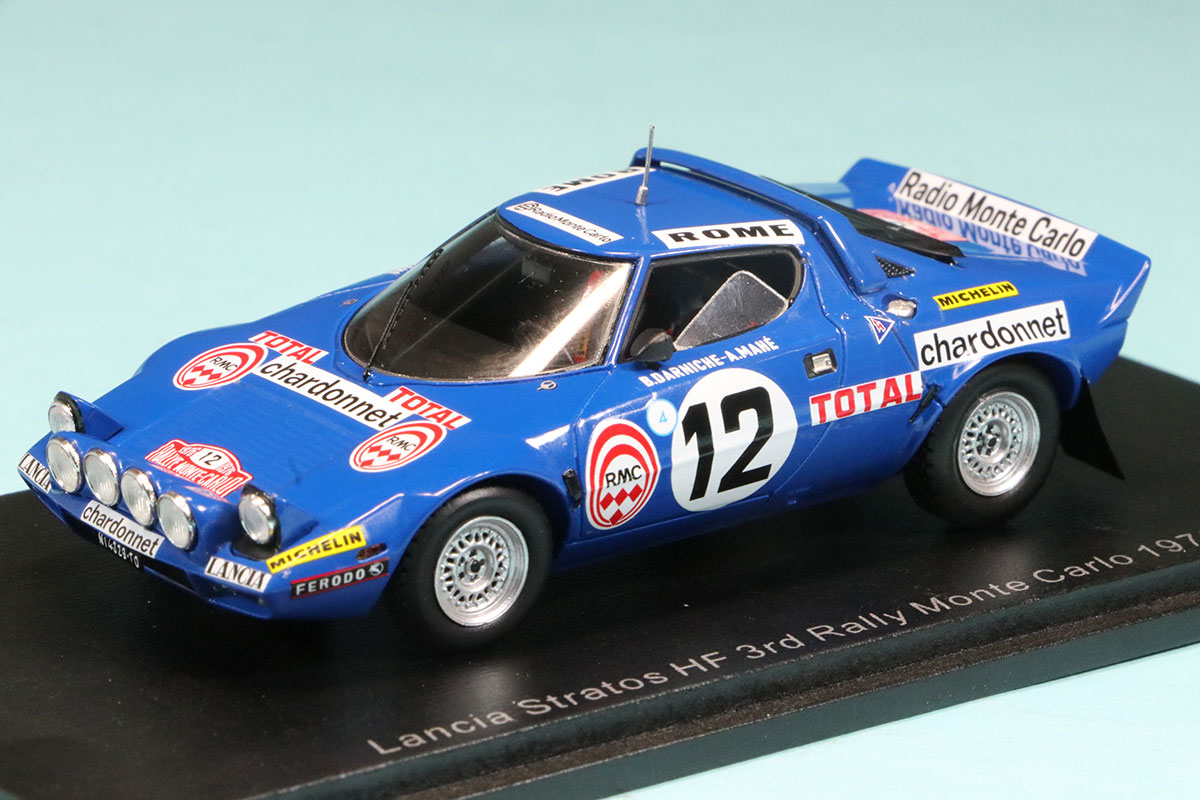 スパーク 1/43 ランチア ストラトス HF モンテカルロラリー 1976 3rd No.12　S9084 