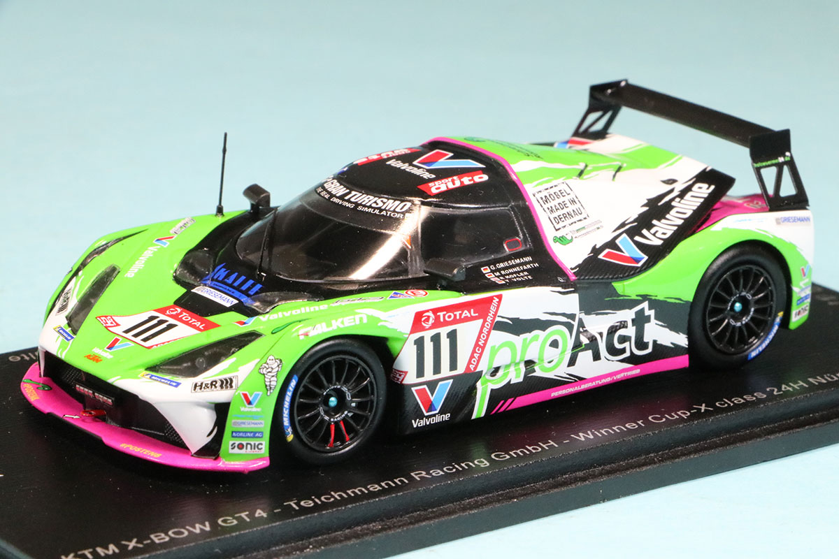 スパーク 1/43 KTM X-BOW GT4 ニュルブルクリンク 24h 2020 Cup-Xクラス Winner No.111　SG699