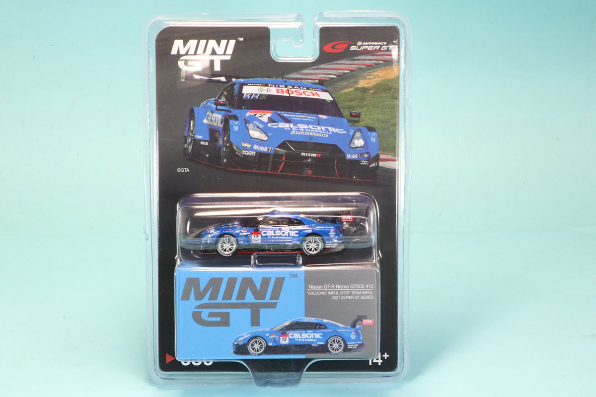 MINI-GT  1/64  カルソニック ニッサン GT-R GT500 スーパー GT 2021 No.12（右ハンドル） 日本限定　MGT00636-R