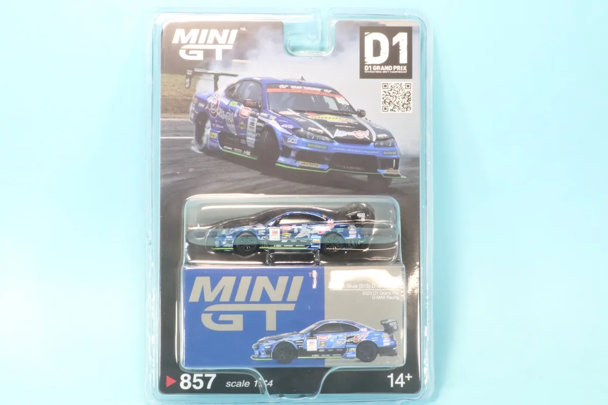 MINI-GT 1/64 ニッサン シルビア (S15) D1 GP 2023 No.46 D-MAX RACING(右ハンドル) 日本限定 ブリスターパッケージ　MGT00857-BL