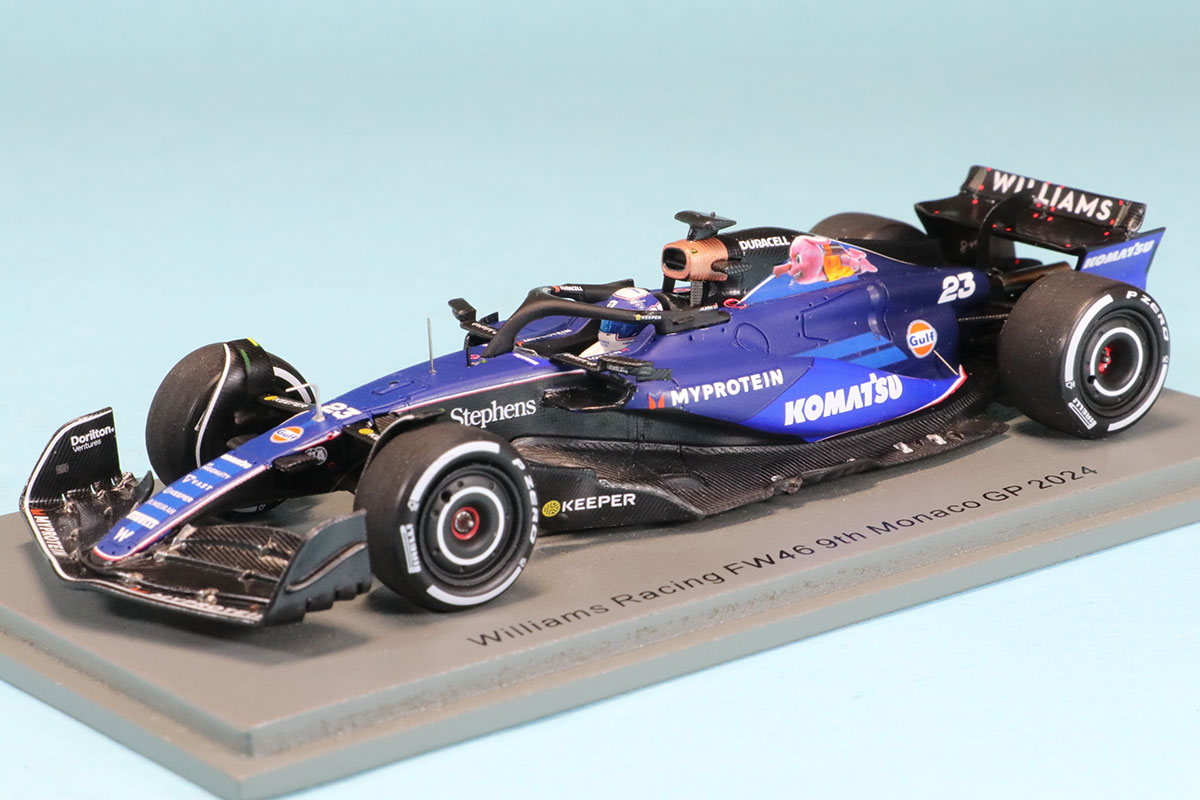 スパーク 1/43 ウィリアムズ FW46 モナコGP  2024 A.アルボン　S9541