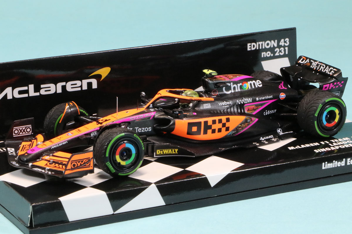 ミニチャンプス 1/43 マクラーレン MCL36 ランド ノリス シンガポールGP 2022　537226004