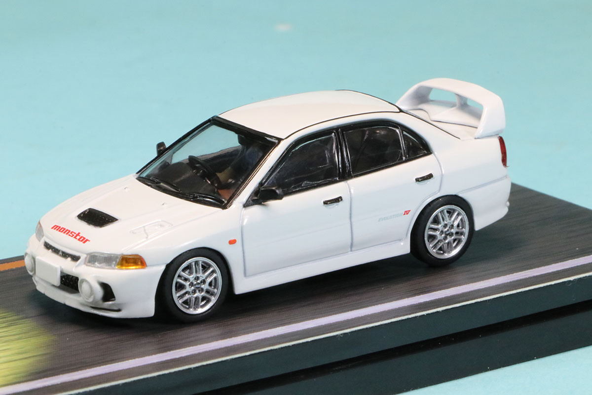 ホビージャパン 1/64 ミツビシ ランサー RS Evo.4 頭文字D 岩城 清次 VS藤原拓海 Ver. 岩城 清次フィギュア付き　HJ642011D