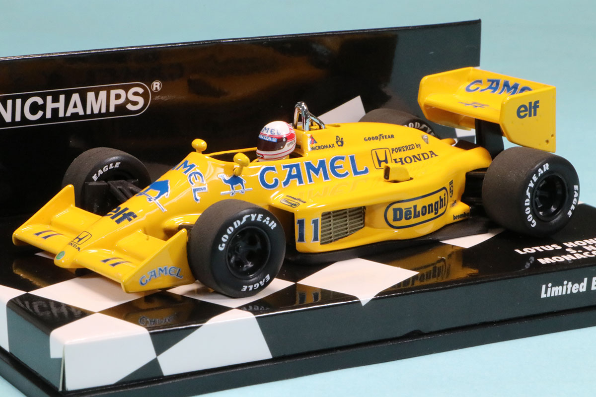 ミニチャンプス 1/43 ロータス 99T モナコGP  1987 中嶋悟　 デカール加工品　400870011