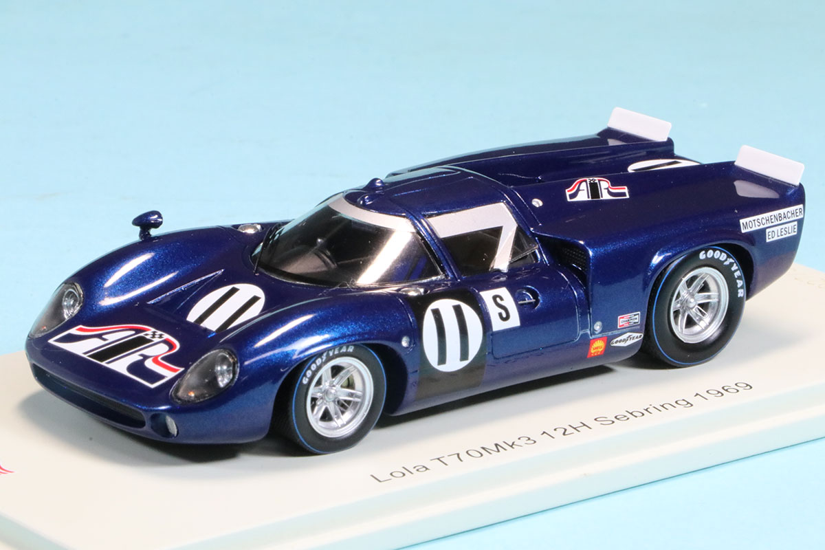 スパーク 1/43 ローラ T70 MK.3 セブリング 12h 1969 NO.11