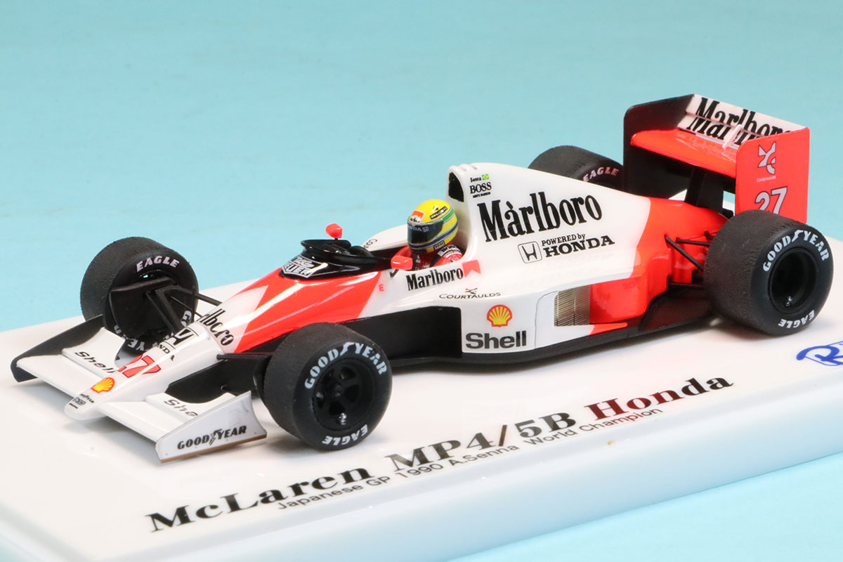 [予約] ロムファクトリー 1/43 マクラーレン MP4/5B ホンダ 日本GP 1990 A.セナ ワールドチャンピオン ドライビングフィギュア付き RFSLK016_JP_TD