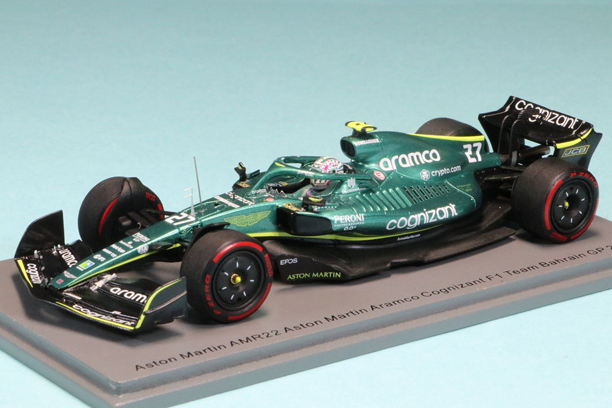 スパーク 1/43 アストン マーチン アラムコ コグニザント AMR22 バーレーンGP 2022 N.ヒュルケンベルグ　S8531