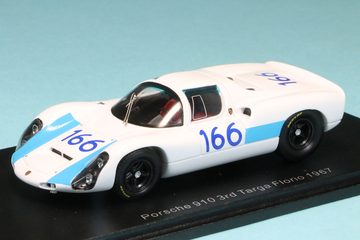 スパーク 1/43 ポルシェ 910/6 タルガフローリオ 1967 3rd No.166　S9238