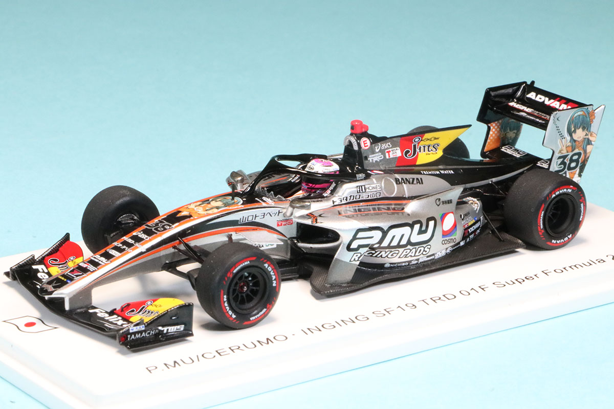 スパーク 1/43 P.MU/CERUMO・INGING TRD トヨタ 01F No.38 SF19 スーパーフォーミュラー 2022 坪井翔 限定500台　SJ124