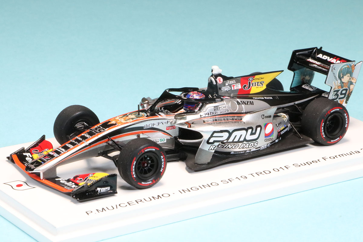 スパーク 1/43 P.MU/CERUMO・INGING TRD トヨタ 01F No.39 SF19 スーパーフォーミュラー 2022 阪口晴南 限定500台　SJ125