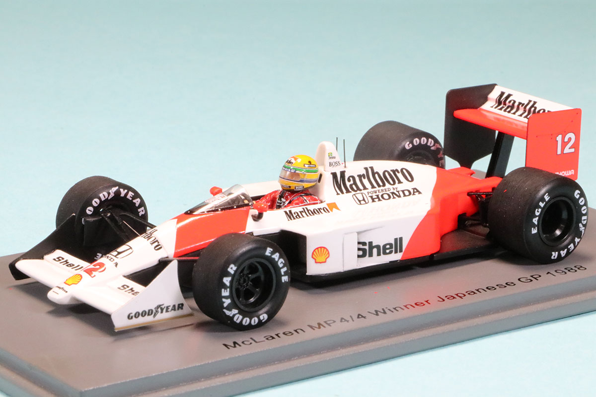 スパーク 1/43 マクラーレン MP4/4 日本GP 1988 Winner A.セナ デカール加工品　S5397S